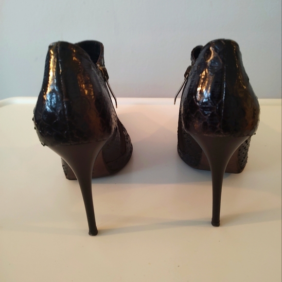 Gianmarco Lorenzi snakeskin size 7 ankle boots - Picture 2 of 15